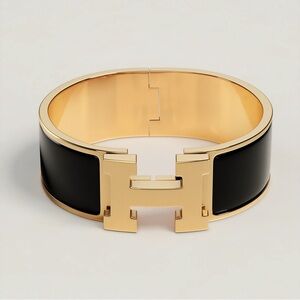 Hermes Clic Clac H bracelet GM - Noir, Authentic